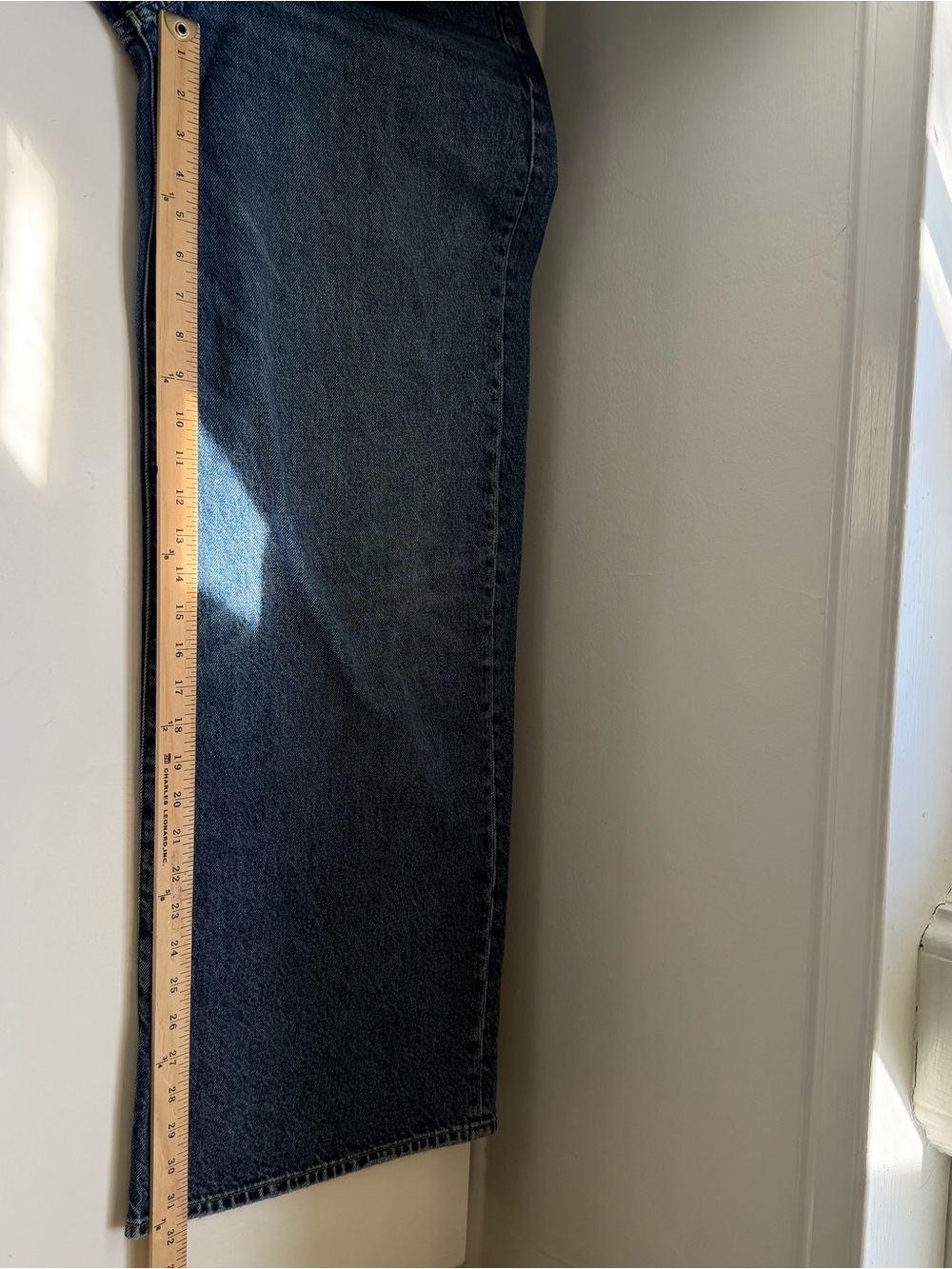 Madewell Superwide Leg Jeans Blue a wide Leg High Rise Blue Denim Size 28 - Picture 7 of 10